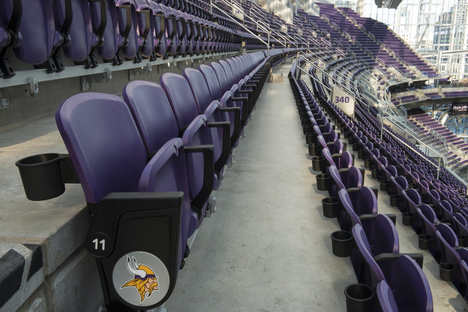 Seating install crew at work