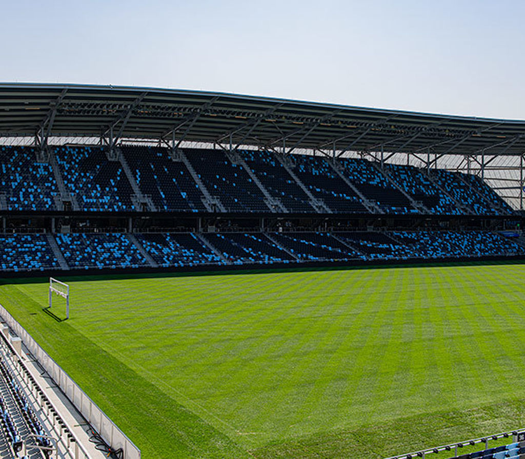 Spartan Stadium seating installation