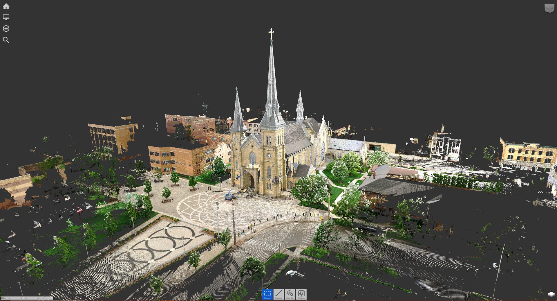 Point cloud deliverable from a 720scanning 3D laser scan