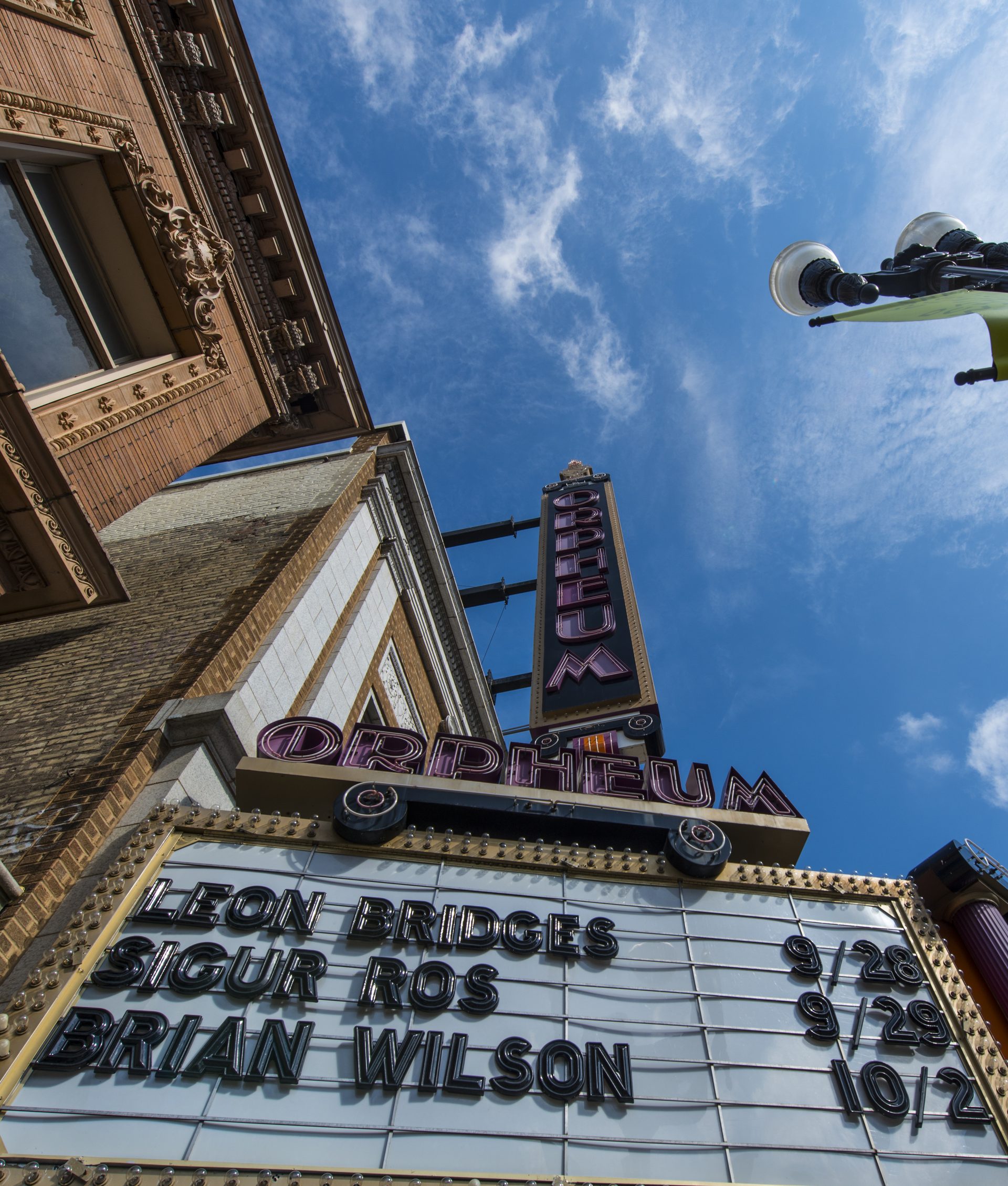 Orpheum Theatre balcony seating