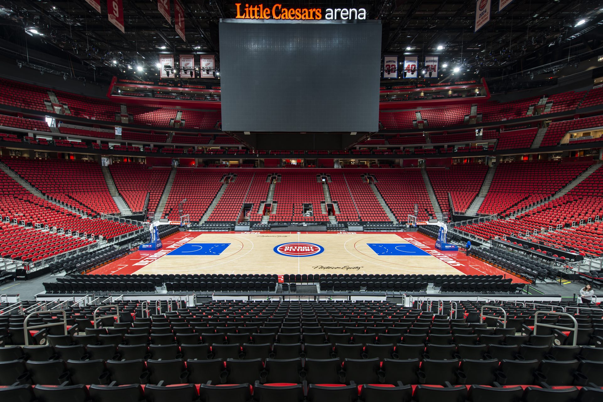 Little Caesars Arena — installed seating